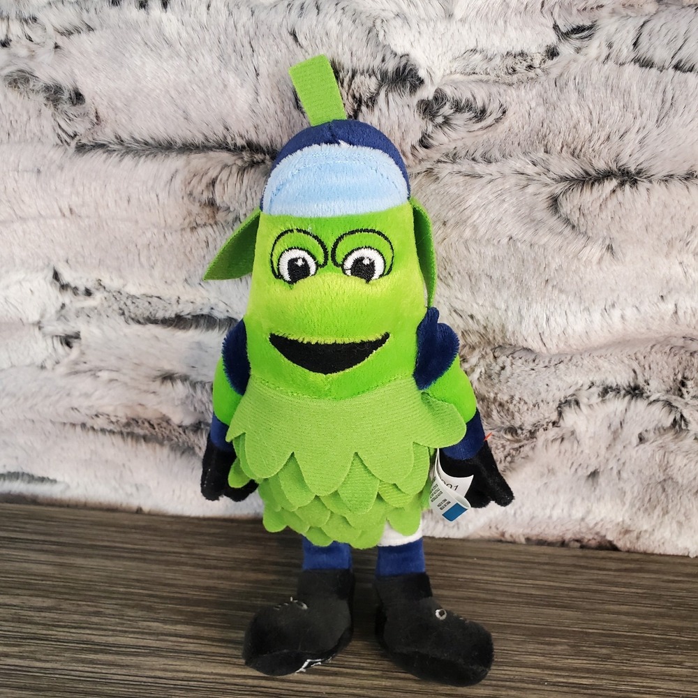 Barley Hillsboro Hops Baseball Mascot 8.5" Stuffed Plush Green Blue MiLB FOCO‎